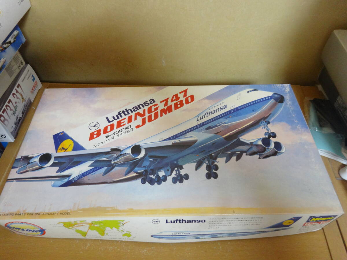 ハセガワ　1/200　ルフトハンザ航空　747