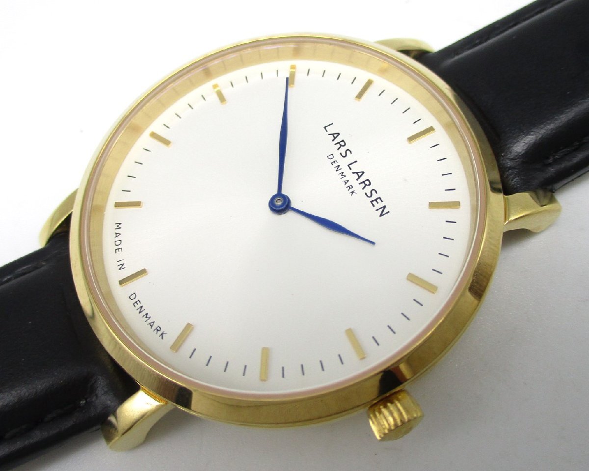 ■LARS LARSEN ラースラーセン エルラーセン■未使用■LL144GWBLL■税別26,000円■メンズ腕時計