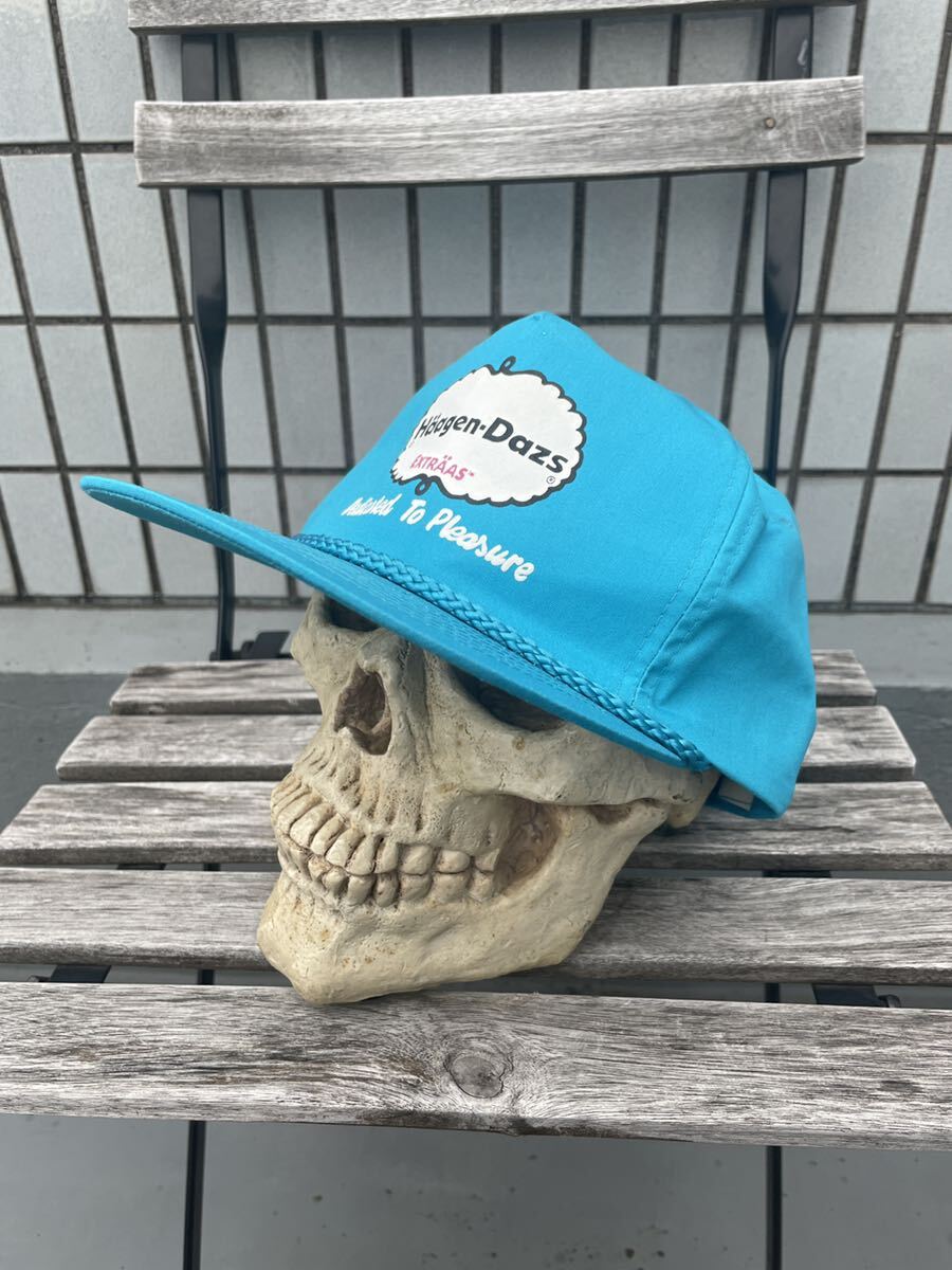 Hagen-Dazs キャップ VINTAGE ブルー企業ハーゲンダッツ|Yahoo Hagen-Dazs キャップ VINTAGE ブルー企業ハーゲンダッツ|Yahoo