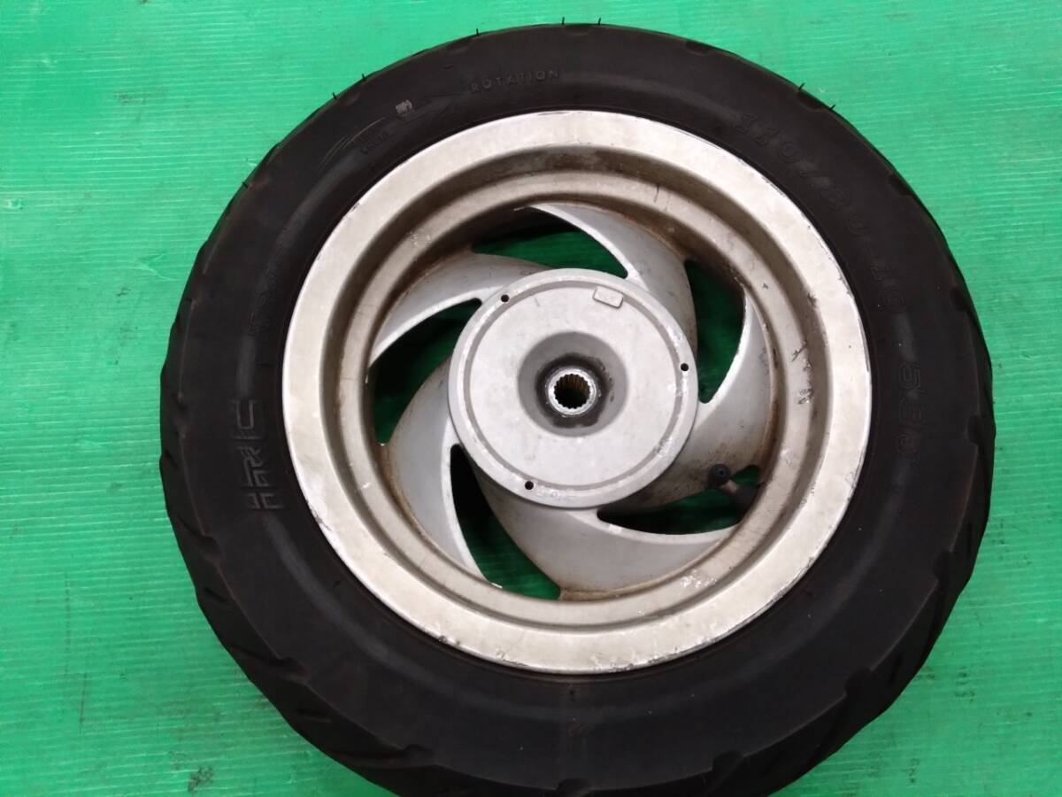 120　1F　ホンダ　ブロード90　HF06　リアホイール　気泡緩沖材にて発送　中古　20240806