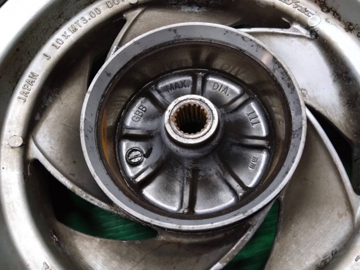 120　1F　ホンダ　ブロード90　HF06　リアホイール　気泡緩沖材にて発送　中古　20240806