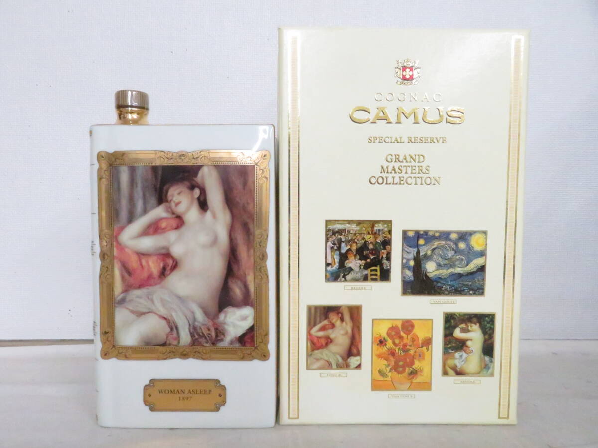 ☆☆未開栓　 CAMUS（カミュ）ブック グランドマスターズコレクション ウーマンアスリープ ルノアール　箱/替栓有 40% 700ml 