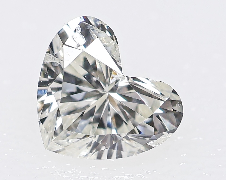 【100円～】0.521ct 天然ダイヤ Lカラー（チュラルカラー）I1 HS 