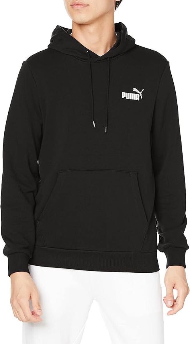 未使用タグ付き PUMA プーマ フード付きトレーナー ESS スモールロゴ フーディースウェット メンズ パーカー ブラック 黒 スウェット PUMA