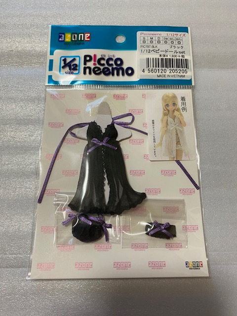 未使用 アゾン PIC197 1/12 ベビードールセット ブラック ピコニーモ AZONE