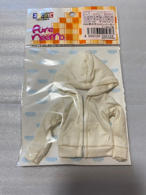 未使用 アゾン POC437 PNS 男の子コットンパーカー オフホワイト ピュアニーモ AZONE