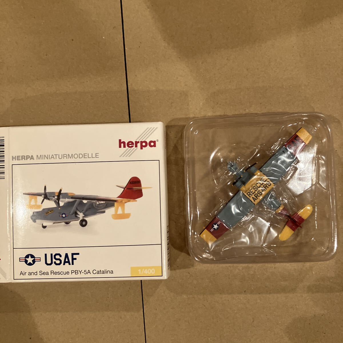 希少 ヘルパ 1/400 PBY-5A カタリナ 救難飛行艇 USAF Air and Sea Rescue PBY-5A Catalina herpa 561747
