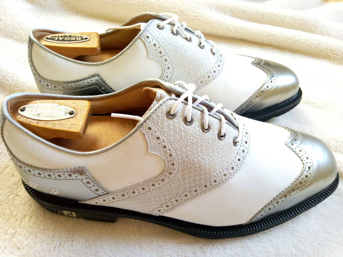 新品未使用　最高級　フットジョイ　FJ ICONアイコン　MYJOYS 9US　27ｃｍ アイコンマイジョイズゴルフシューズ　クロコ型押しシルバー