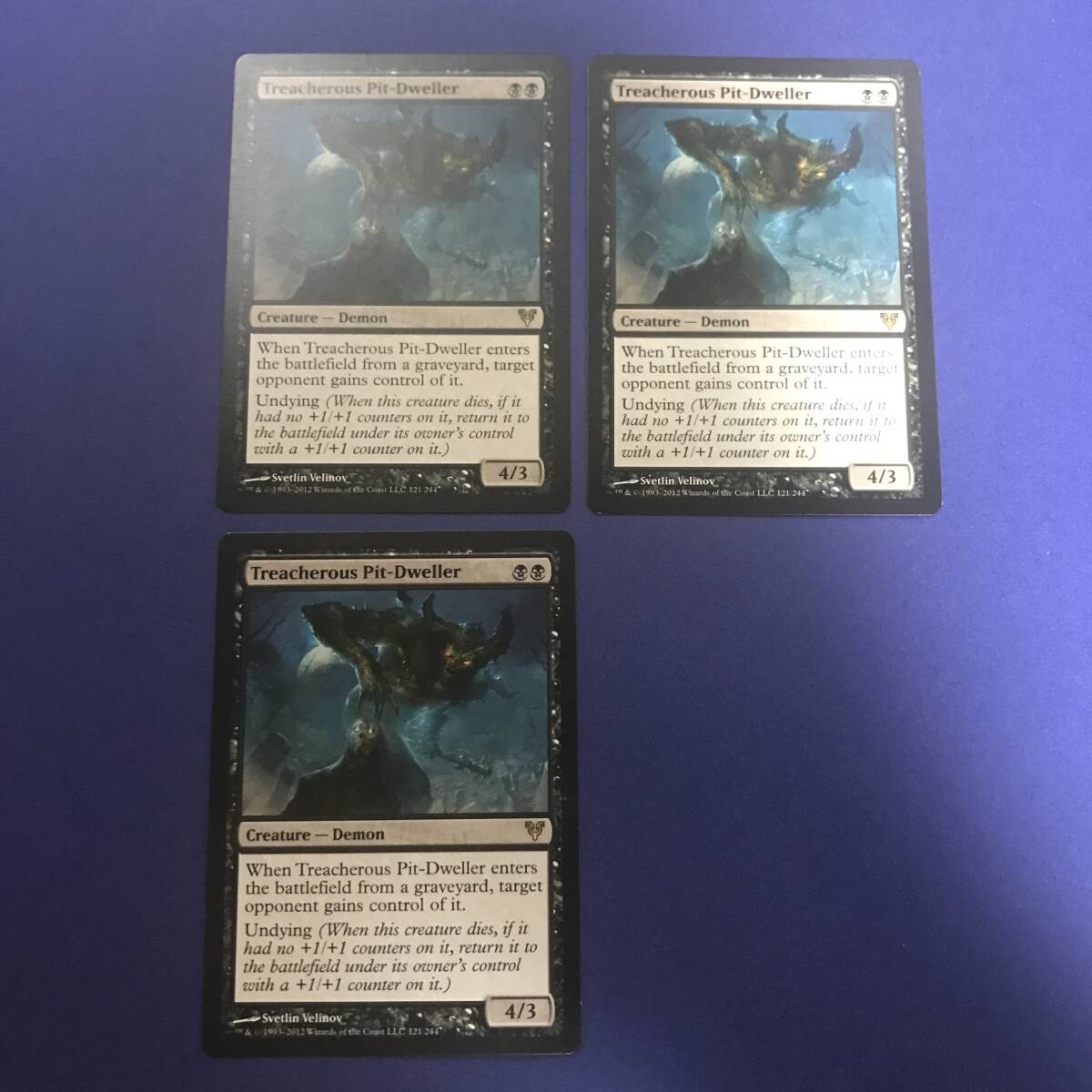 MTG/........ магазин /Treacherous Pit-Dweller/ английский язык /3 листов 