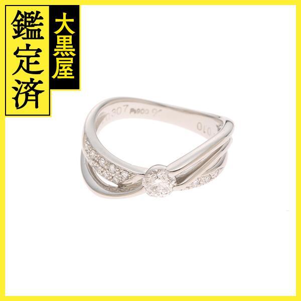 JEWELRY　ジュエリー　リング　指輪　PT900　ダイヤモンド0.307ct/0.10ct　5.9g　10号【207】2147100526134