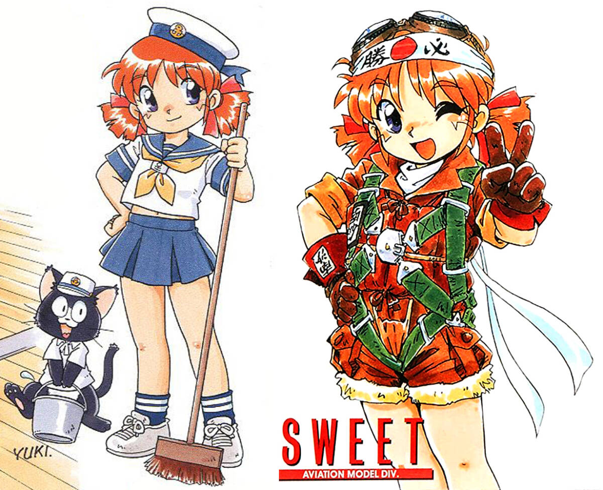 NASAちゃん ふじたゆきひさ モ子ちゃん 零戦 SWEET ワンフェス