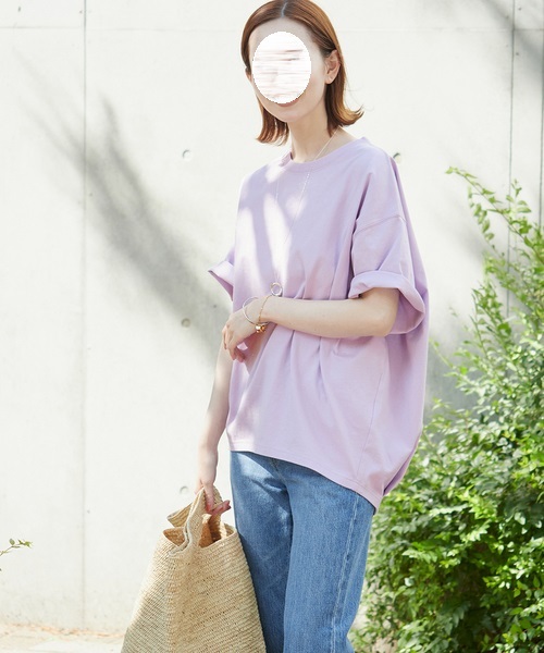 未使用 ジャーナルスタンダード JOURNAL STANDARD 使える☆キレイ色 タック スウェット Tシャツ Free