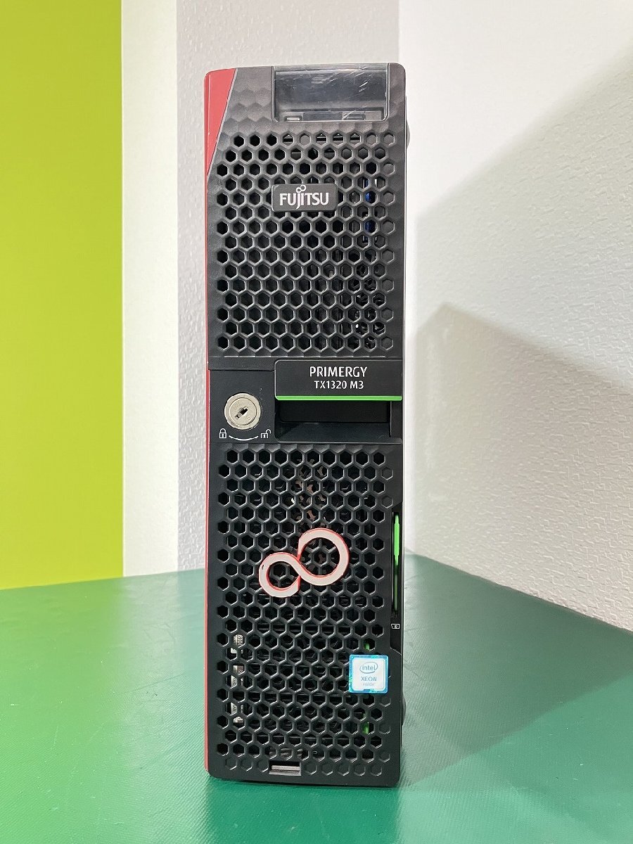 【埼玉発送】【OS無】FUJITSU / PRIMERGY TX1320M3 / Xeon / 8GB / HDD600GBx3