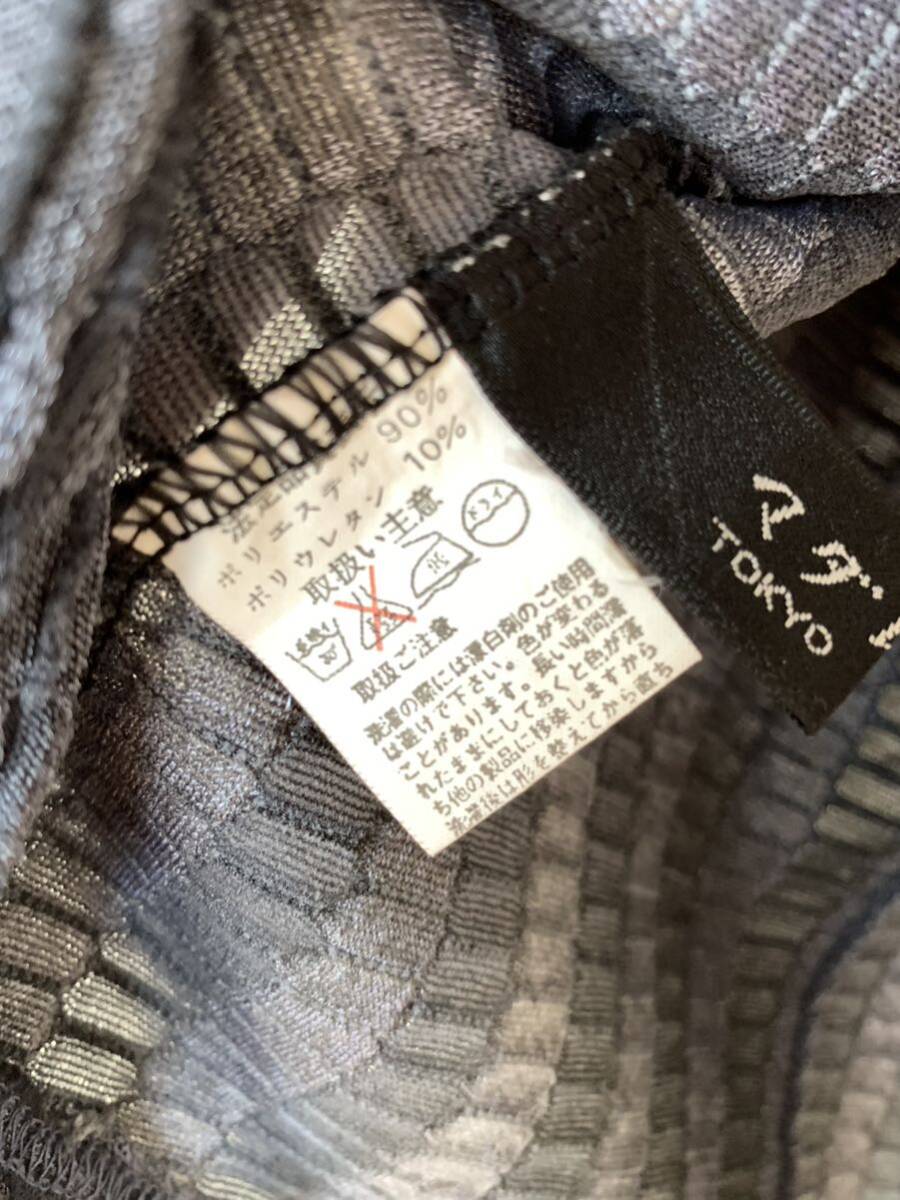 中古　レディース　長袖　後ろファスナーブラウス　L ブルーグレー_画像5