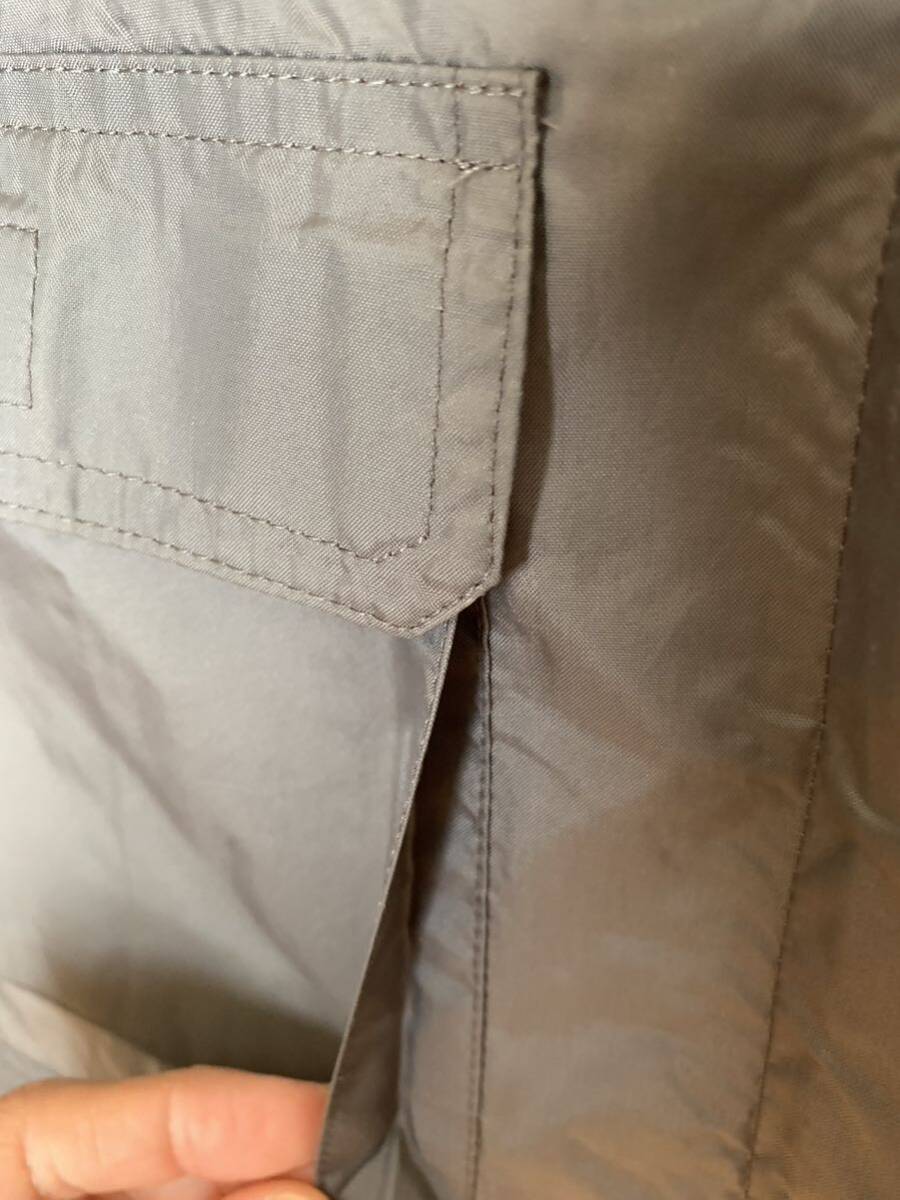中古　レディース　異素材ストレッチジャケット　M グレー_画像7