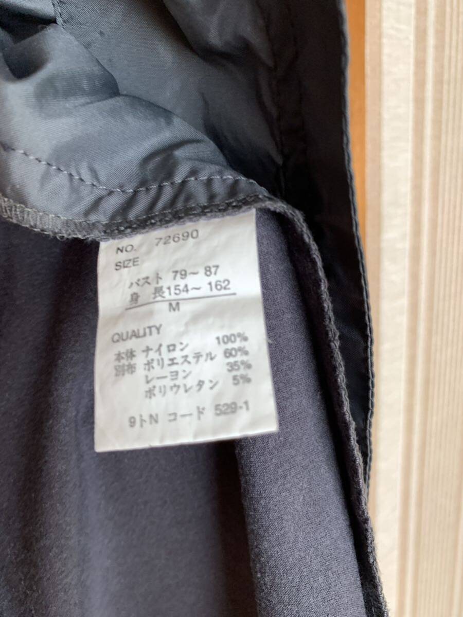 中古　レディース　異素材ストレッチジャケット　M グレー_画像8