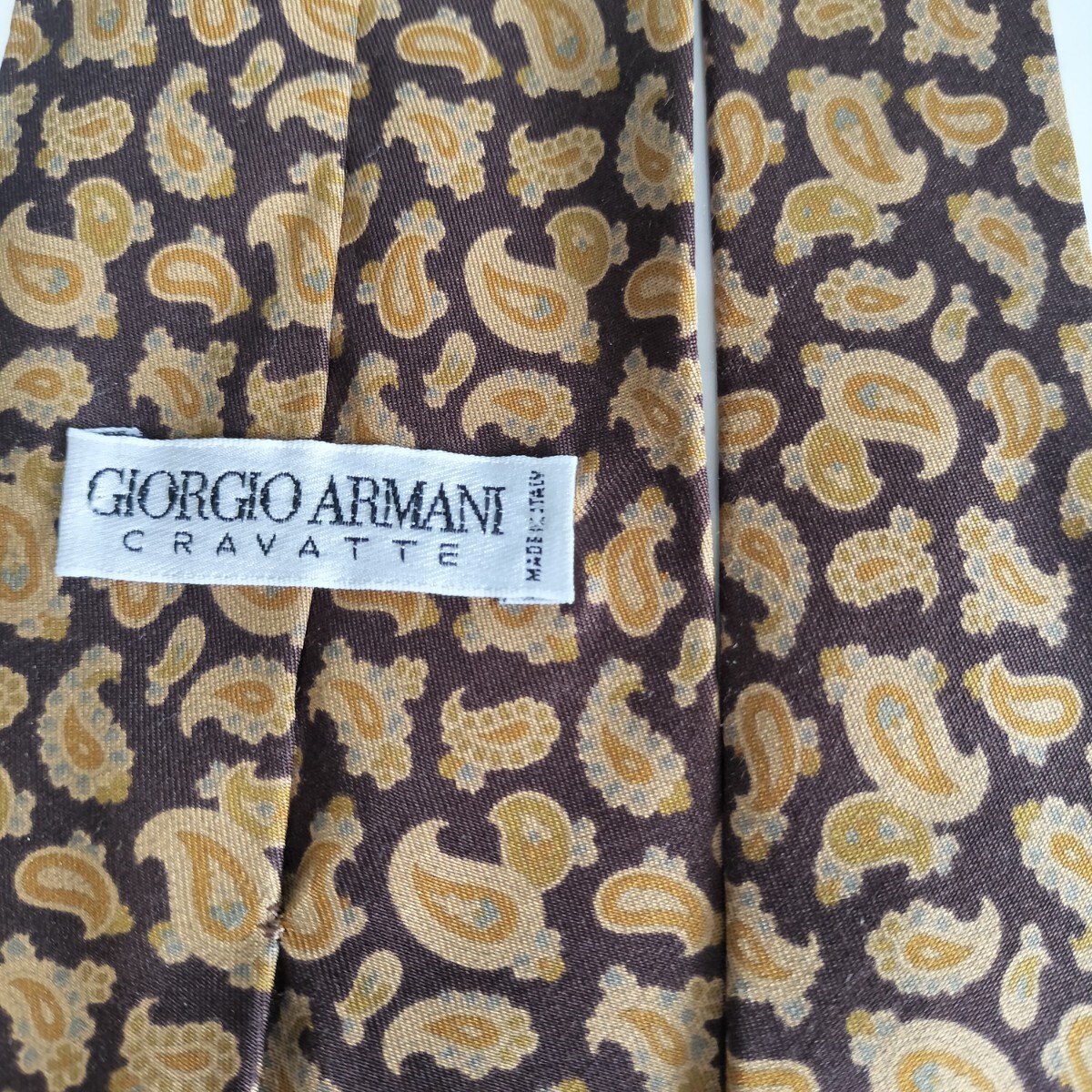 GIORGIO ARMANI(ジョルジオアルマーニ)茶色総なみだネクタイ