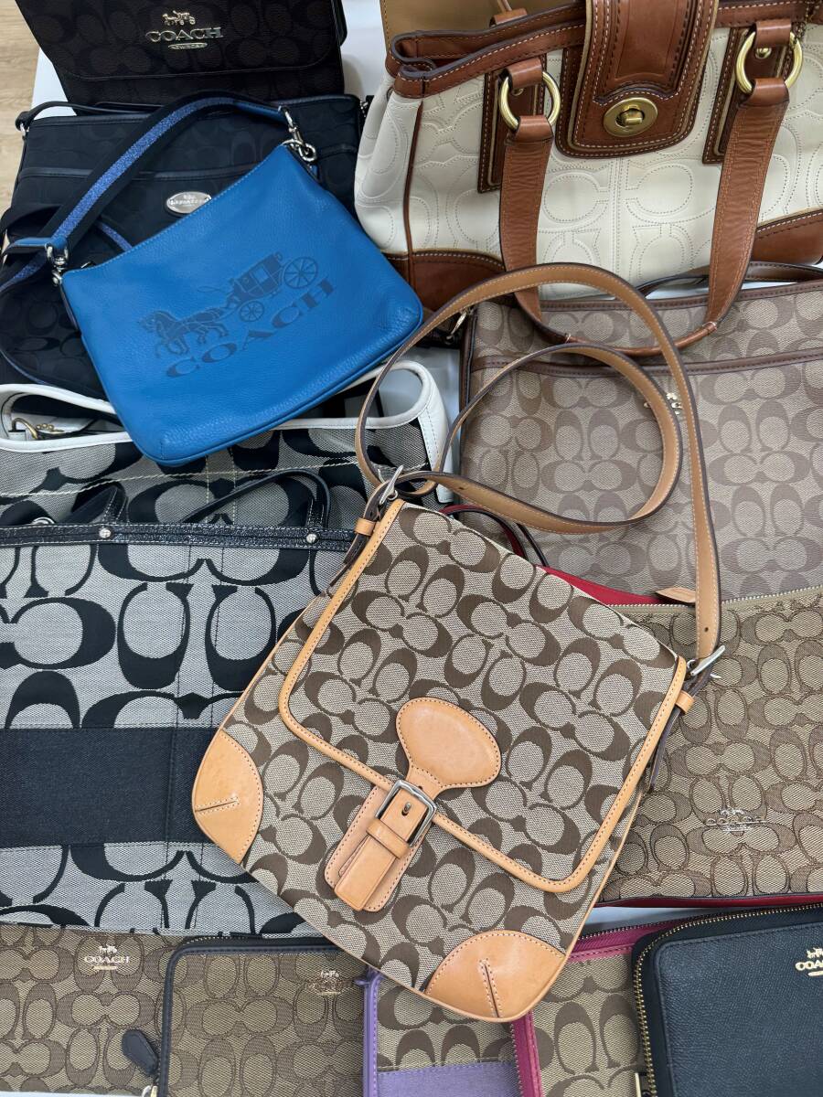 【１円～】15点 COACH まとめて バッグ 財布 セット コーチ ジャンク