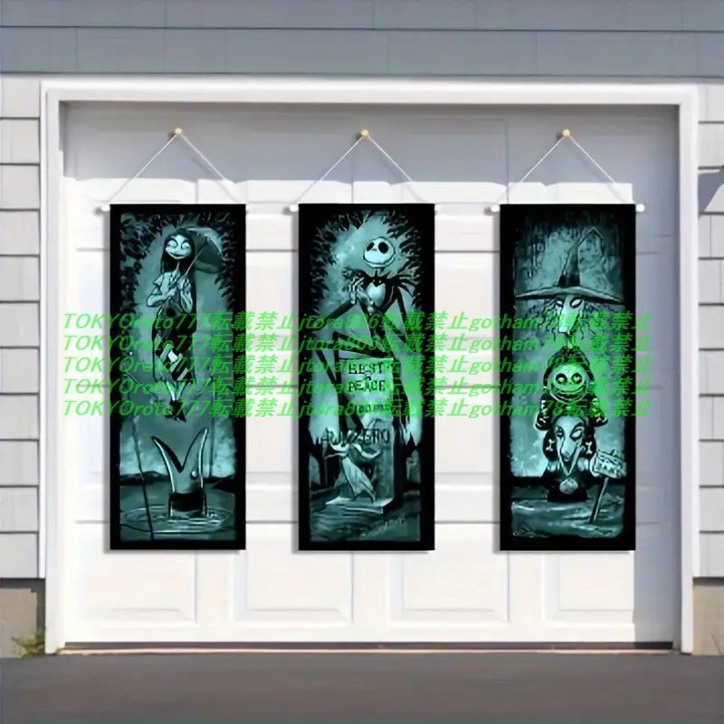 3 листов звуковой сигнал tedo многоквартирный дом Haunted Mansion кошмар -* перед * Рождество Halloween Jack surrey флаг фильм баннер оборудование орнамент для 