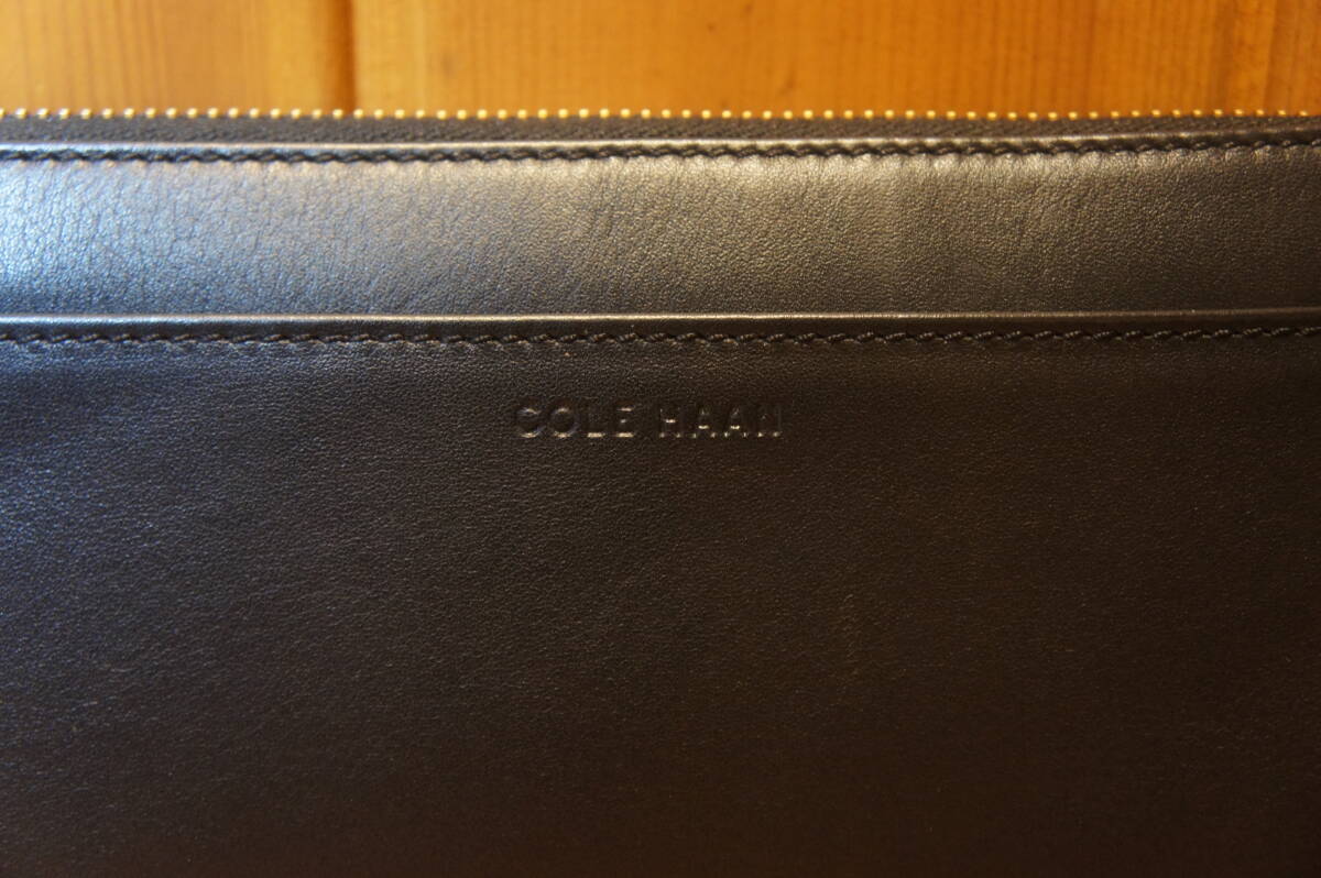 メンズ長財(cái)布 COLE HAAN コールハーン 皮制 黒 ブラック 新品?未使用 箱なし