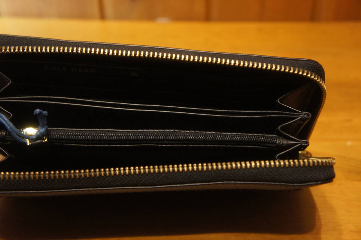 メンズ長財(cái)布 COLE HAAN コールハーン 皮制 黒 ブラック 新品?未使用 箱なし
