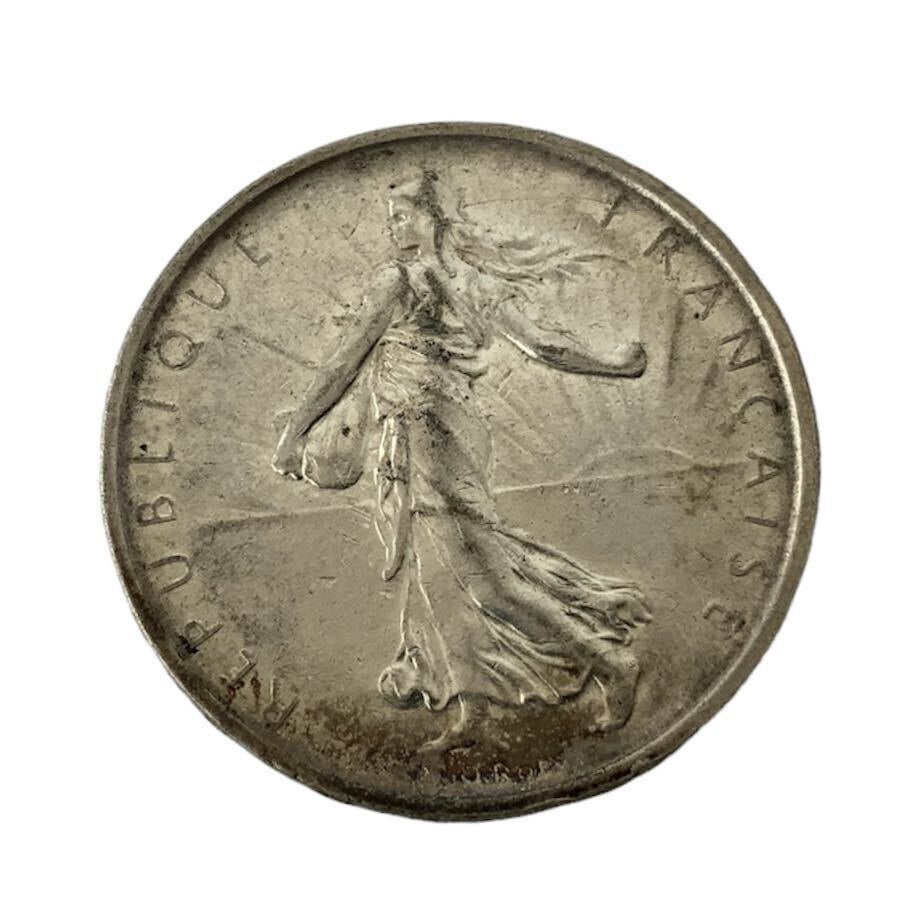 M-4169 1円スタート フランス 5フラン 銀貨 1966年 種を蒔く人 M-4169 1円スタート フランス 5フラン 銀貨 1966年 種を蒔く人