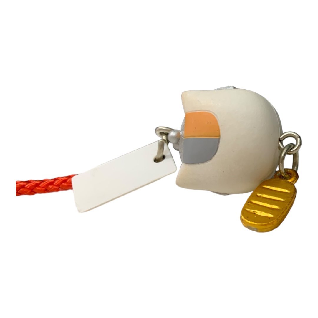 金運UP ニャンコ先生蝦蟇口 「夏目友人帳 ニャンコ先生縁起物これくしょん」根付フィギュア★幅約２cm〈ag