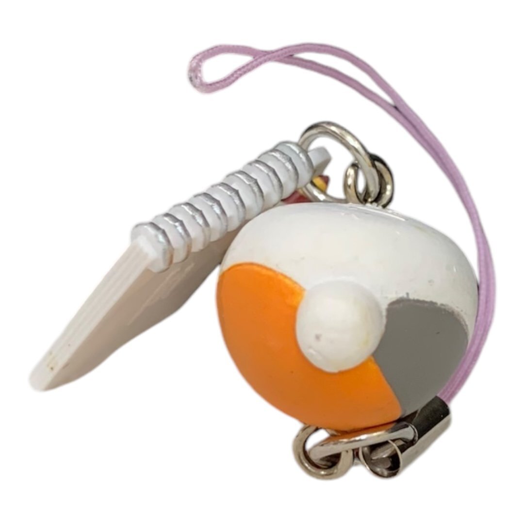 ◆エビフライを描くニャンコ先生 「夏目友人帳 ニャンコ先生徒然ストラップPart6」ストラップフィギュア★サイズ約３cm〈ah