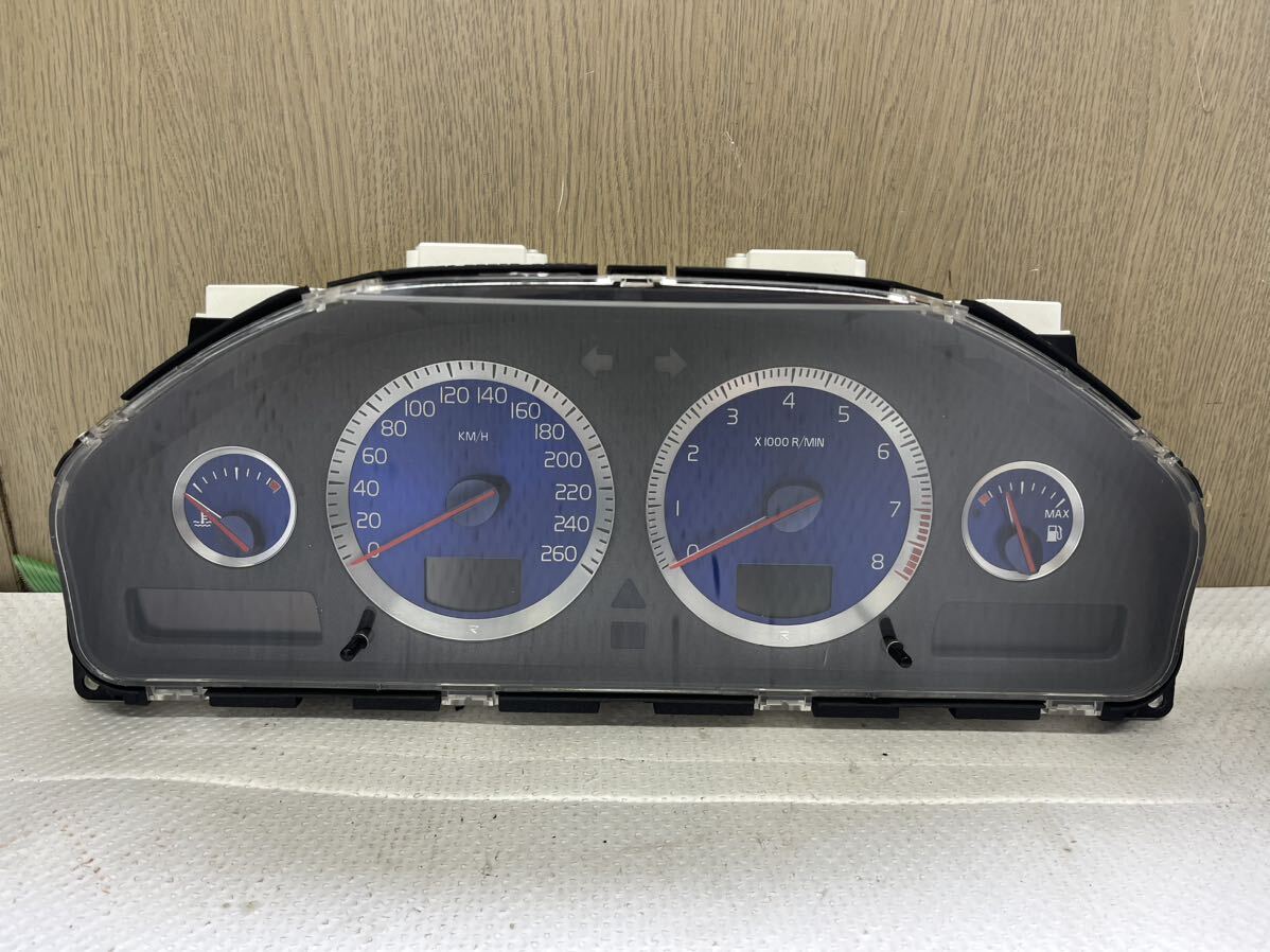 ボルボ V70R メーター タコメーター ODOメーター 160930km 4WD AT 青 ブルー 1614315 30682274 中古 YV1SW52466