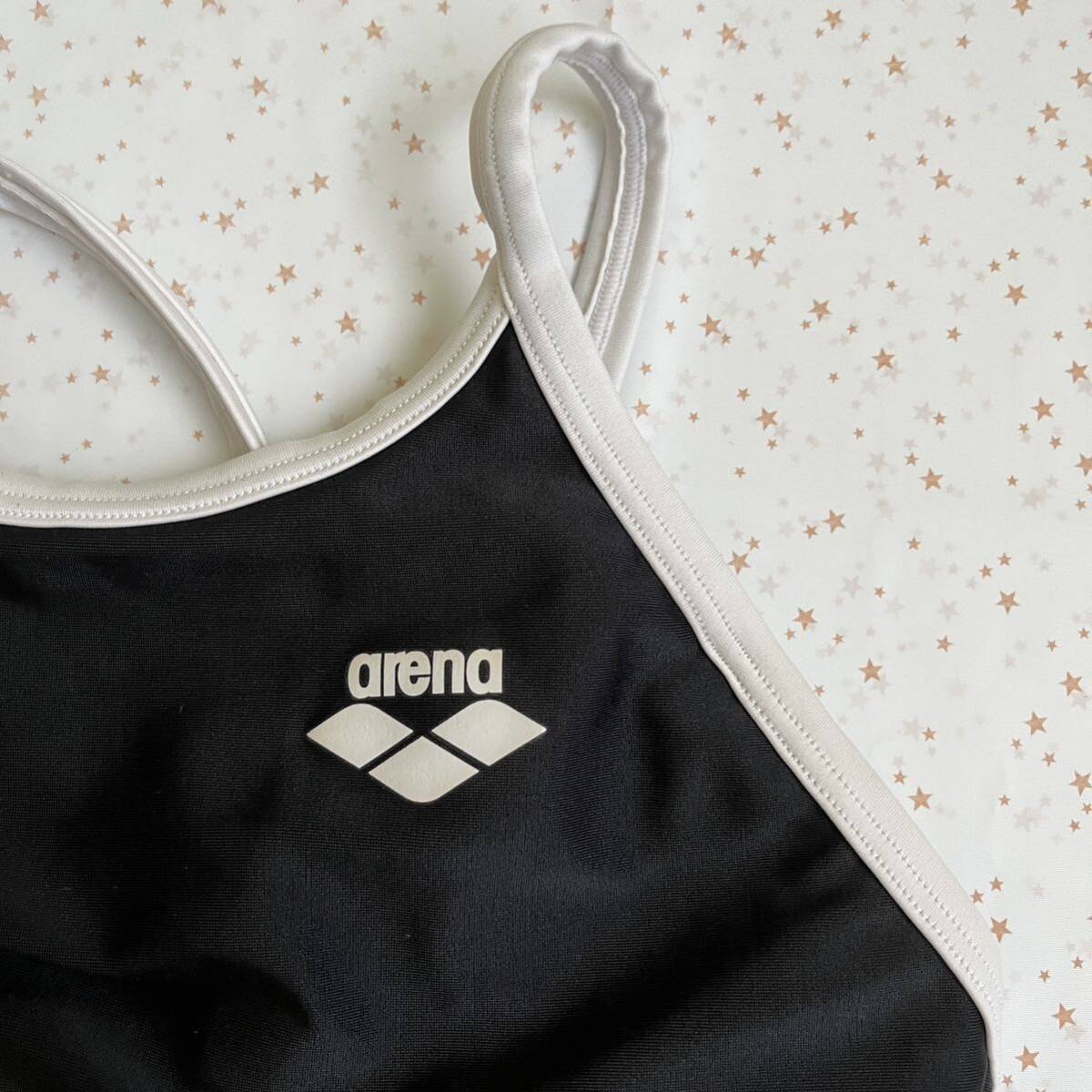 美品☆arena ARN-185W Mサイズ BKWH [レディース用水着 フリー 美品☆arena ARN-185W Mサイズ BKWH [レディース用水着 フリー