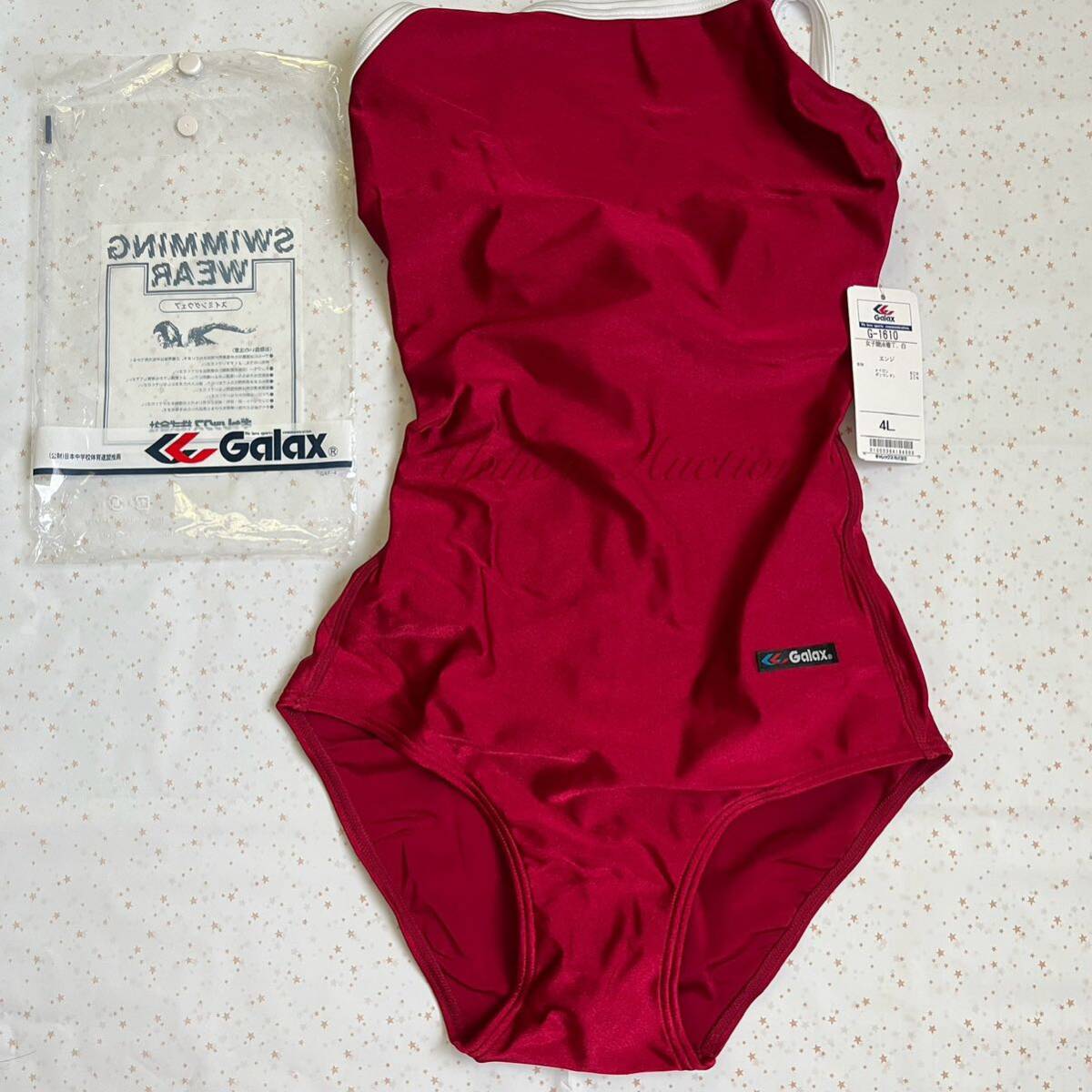 美品☆Galax G-1610 4Lサイズ RED [レディース用水着 エンジ 美品☆Galax G-1610 4Lサイズ RED [レディース用水着 エンジ