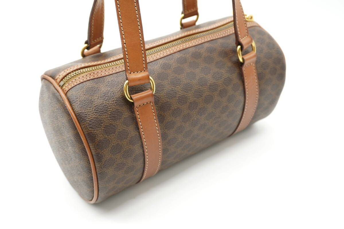 美品】CELINE ボストンバッグ マカダム柄 トリオンフ レザー PVC