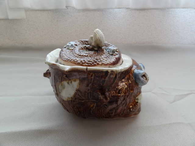 三河内焼 平戸焼 貝づくし サザエ フジツボ 茶道具 菓子器 蓋物 三河内焼 平戸焼 貝づくし サザエ フジツボ 茶道具 菓子器 蓋物