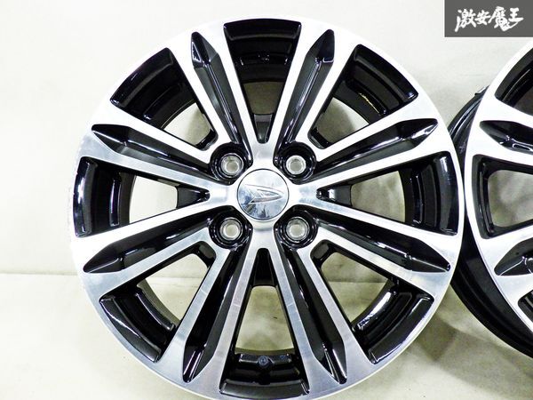  Daihatsu original LA250S cast 15 -inch 4.5J +45 PCD 100 4H 4 hole wheel single unit 2 ps black polish immediate payment shelves 46A