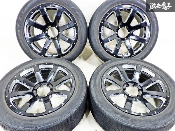 RAYS レイズ HFULLCROSS フルクロス CRISS CROSS BYEIGHT 20インチ 8.5J +22 PCD 139.7 6H タイヤホイール 4本 プラド ハイラックス 棚41D