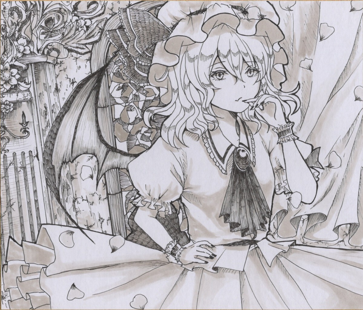 Rinka】 レミリア・スカーレット 同人手描きイラスト 東方 Rinka】 レミリア・スカーレット 同人手描きイラスト 東方