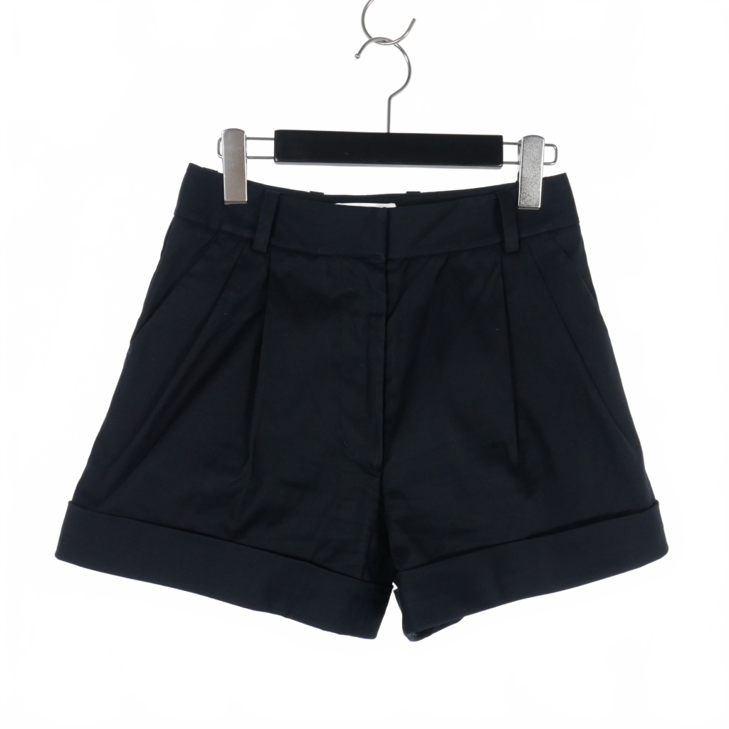 3.1 フィリップリム 3.1 phillip lim コットン ストレッチ ショートパンツ 2 紺 ネイビー レディース