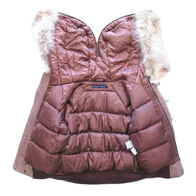 00s 90s Vintage Ralph Lauren Vintage RALPH LAUREN пуховик короткий пальто N-2B "куртка пилота" 9 Brown!8