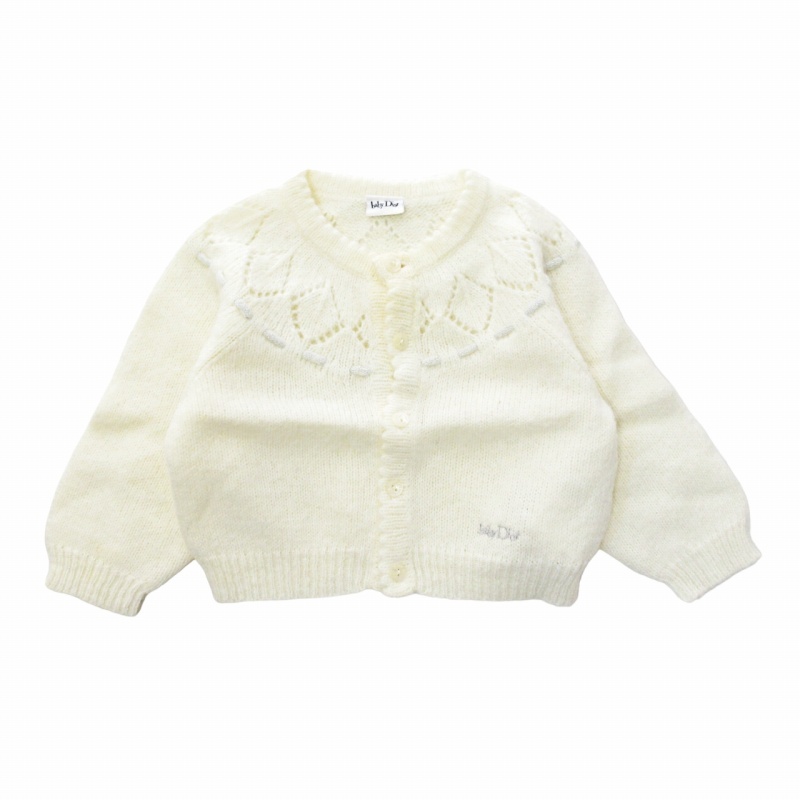 ベビーディオール baby Dior ニット カーディガン ウール混 ロゴ ベビーディオール baby Dior ニット カーディガン ウール混 ロゴ