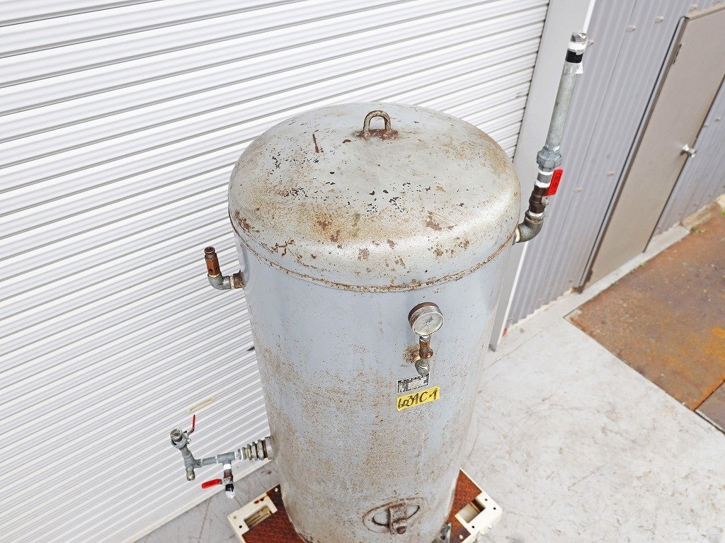 6034C24 旭ポンプ製作所 予備タンク 500L 第2種圧力容器 エアー 6034C24 旭ポンプ製作所 予備タンク 500L 第2種圧力容器 エアー