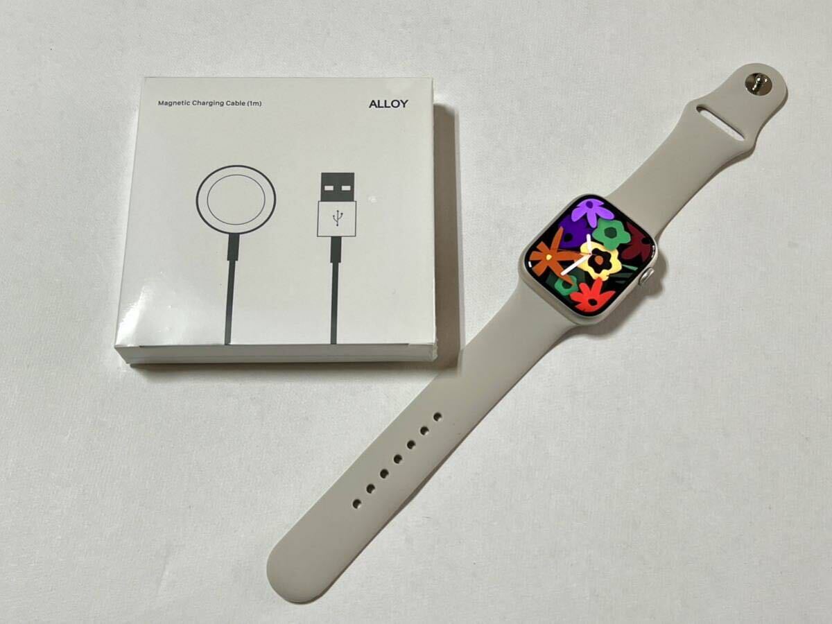 ★ 即決 バッテリー89% ★ Apple Watch Series 8 45mm アップルウォッチ シリーズ8 スターライト アルミニウム GPS 付属品新品未使用 ★ 即決 バッテリー89% ★ Apple Watch Series 8 45mm アップルウォッチ シリーズ8 スターライト アルミニウム GPS 付属品新品未使用