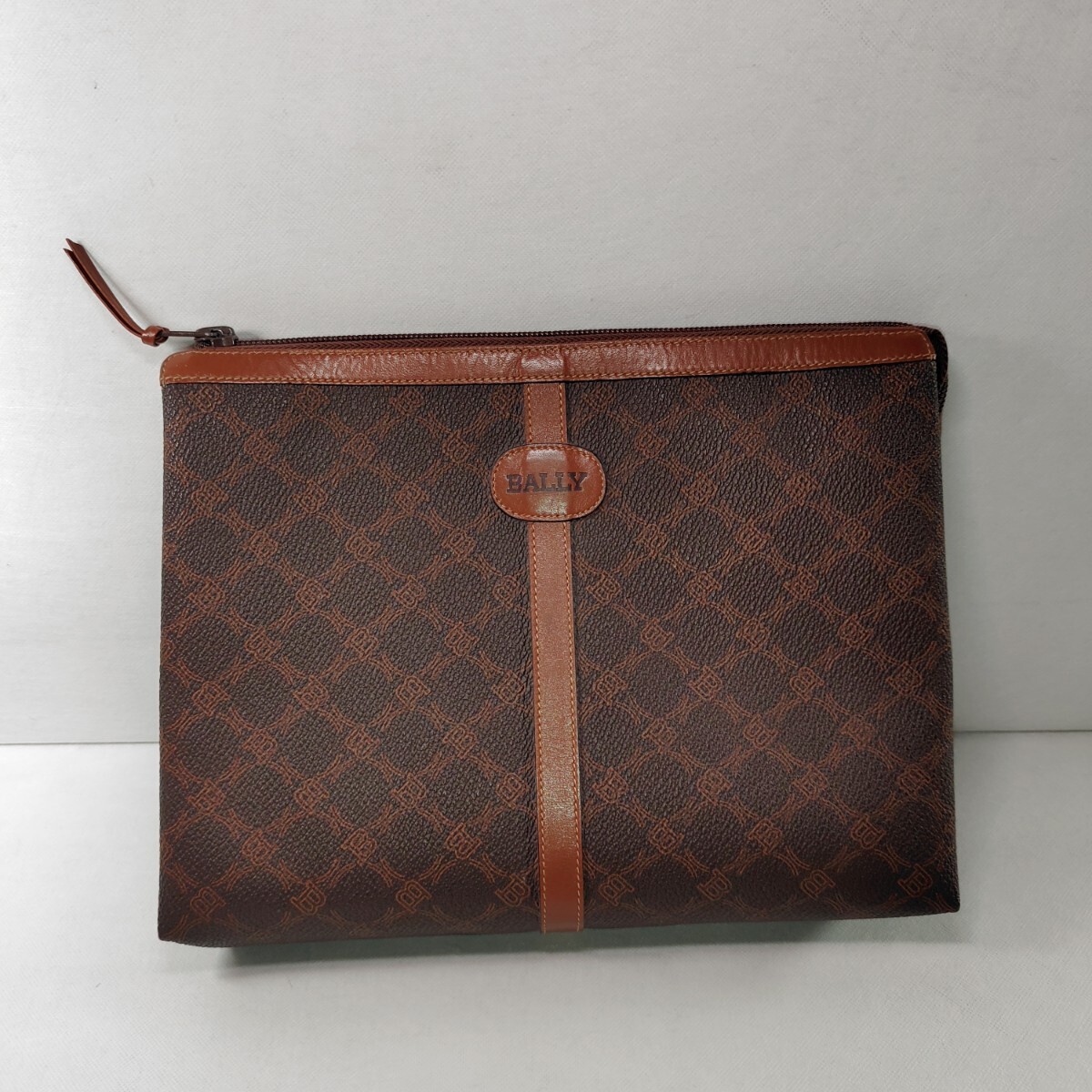 BALLY バリー セカンドバッグ クラッチバッグ ブラウン レザー BALLY バリー セカンドバッグ クラッチバッグ ブラウン レザー