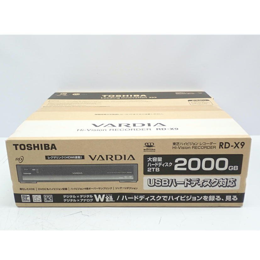 1円【未使用】TOSHIBA 東芝/ハイビジョンレコーダー/RD-X9/62