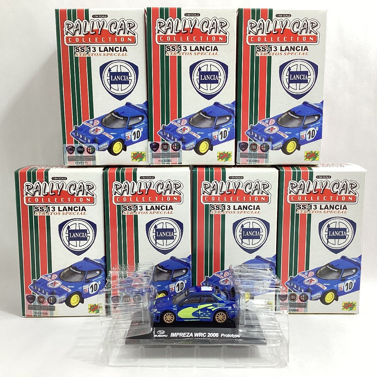 シーエムズコーポレーション CM's ラリーカーコレクション SS.13 ランチア ストラトス スペシャル 全7種　スバル インプレッサ WRC 2006