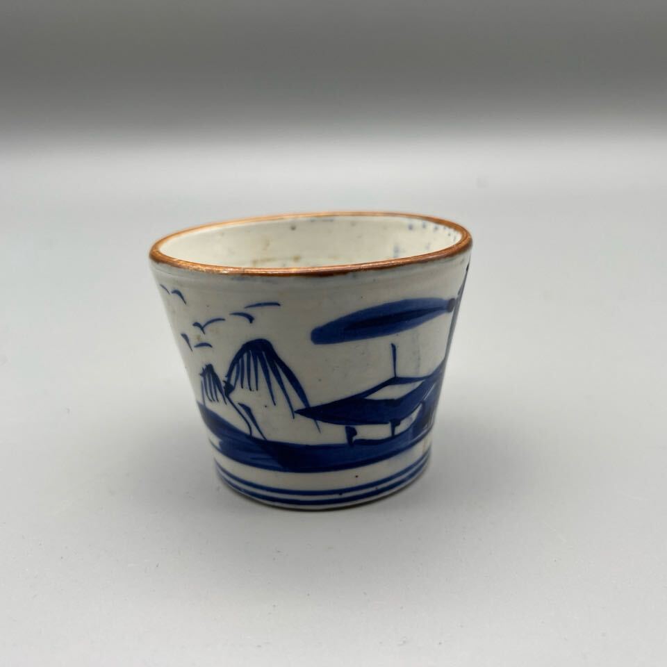 古伊万里 伊万里 染付 蕎麦猪口 そば猪口 蔵出し 江戸期 5客 古伊万里 蕎麦猪口 江戸期 染付 時代物 そば猪口