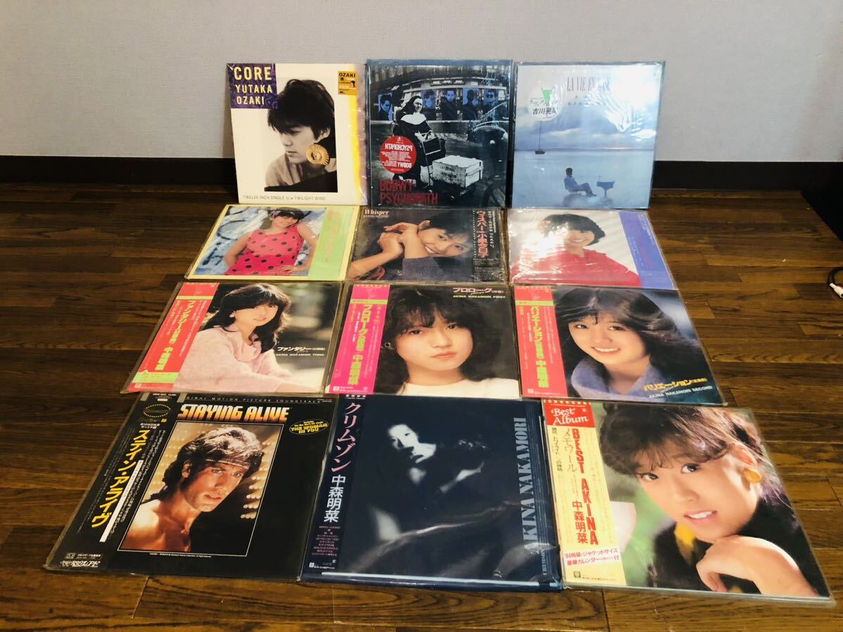 ◯ レコード まとめ 60枚以上 邦楽 アイドル シティポップ 中森明菜 BOOWY BEATLES 小泉今日子 尾崎豊など