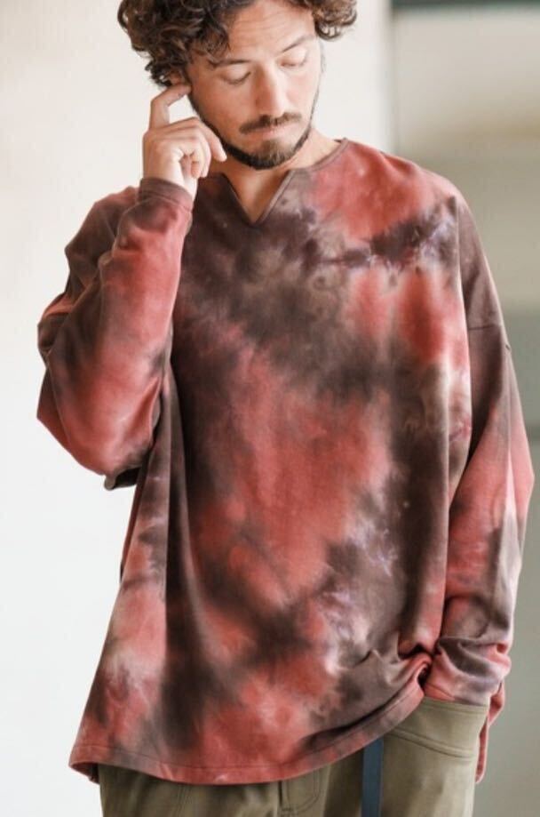 [ новый товар ]CAMBIO/Tie dye Key Neck Sweat Pullover Thai Daiki - шея тренировочный тянуть over /S/ обычная цена 11000 иен / can bio