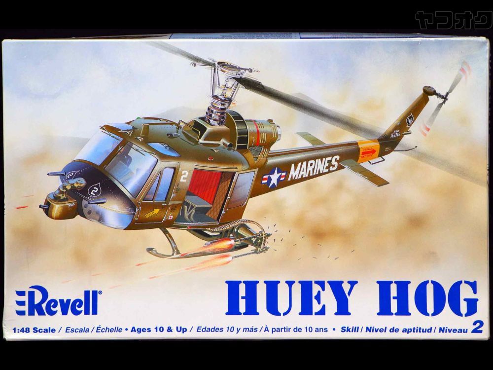 【レベル／モノグラム】1/48 ベル UH-1C 海兵隊 ヒューイ ホッグ REVELL／Monogram BELL HUEY HOG 未組立 当時モノ 2006年版