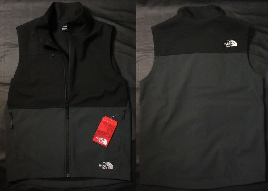 本物正規◆ノースフェイス◆ソフトシェル ベスト CASTLE ROCK■M■ダーク グレー■ASPHALTGREY/新品/アメリカ限定/WINDWALL THE NORTH FACE
