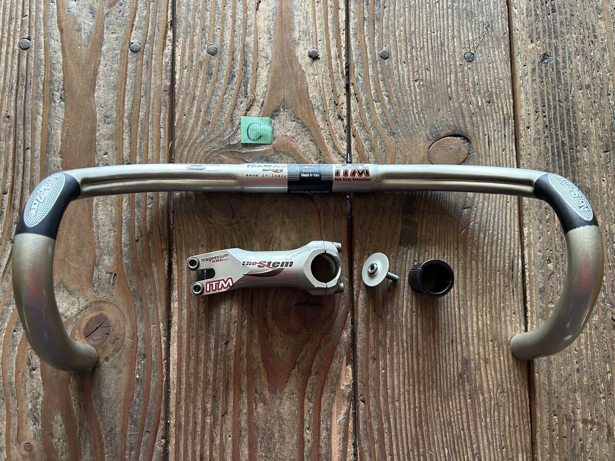 送料込 美品 超軽量 ビンテージ 『ITM THE STEMマグネシウム90mmとTHE BAR42 芯×芯395mmのセット』ヴィンテージ vintage(画像が全て)